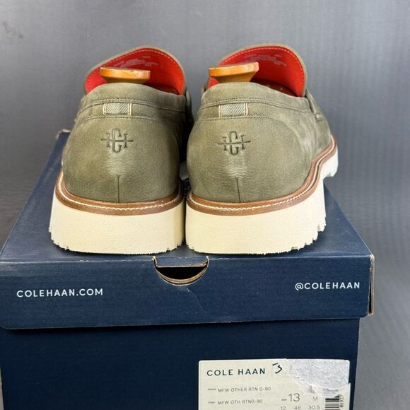 Cole Haan Men\'s Green leather American Classics Penny Loafer shoe size 13 main image 8